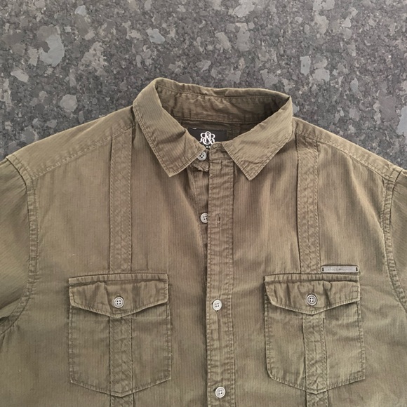 Men's Rock & Republic Casual Button Down Shirt sz Medium - Picture 10 of 14